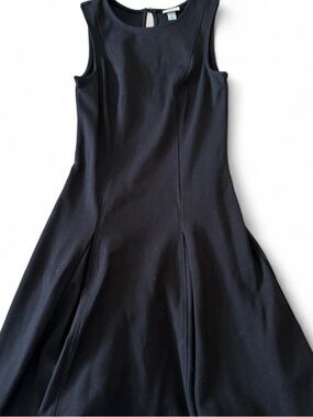 a new day Black Sleeveless Midi Fit-and-Flare Dress